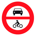 9 Entrada prohibida a vehiculos de motor