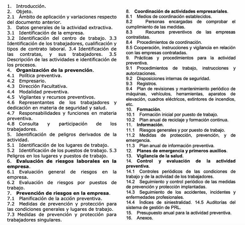 Contenido del DSS