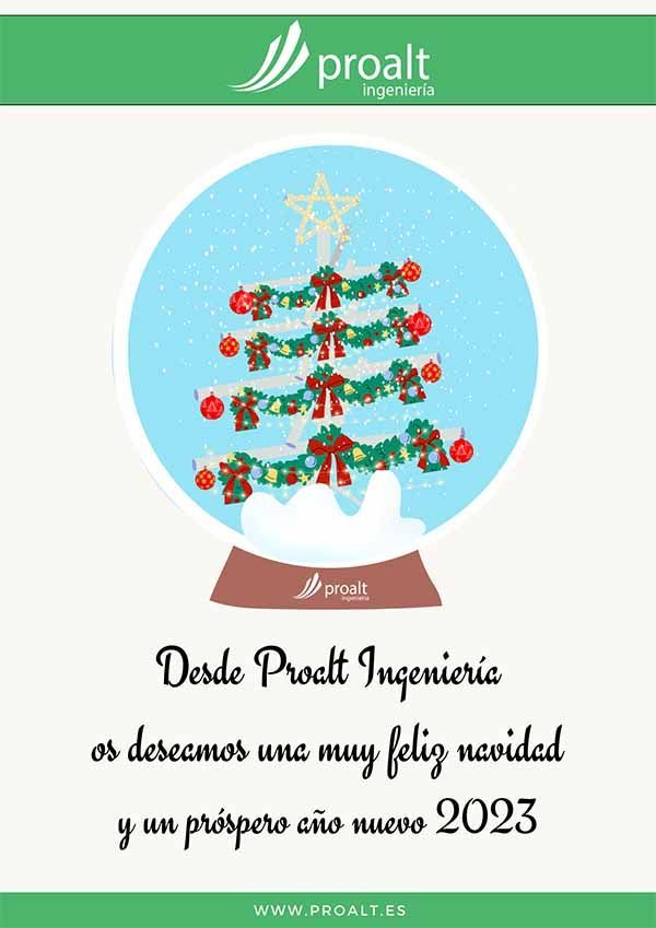 Felices fiestas, de parte de todo el equipo de Proalt Ingeniería