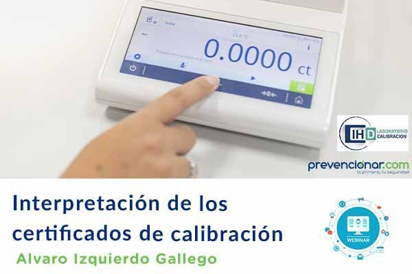 Interpretación de los certificados de calibración