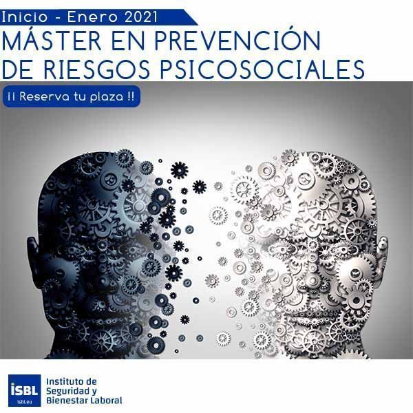 MÁSTER EN PREVENCIÓN DE RIESGOS PSICOSOCIALES