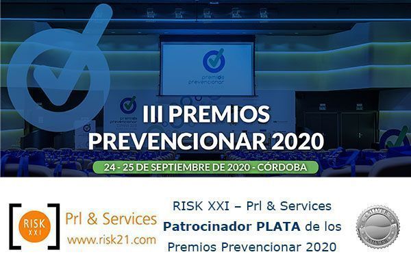 RISK XXI – Prl & Services Patrocinador PLATA de los Premios Prevencionar 2020
