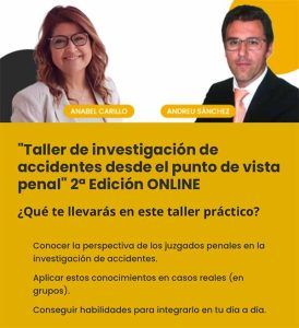 Taller de investigación de accidentes desde el punto de vista penal