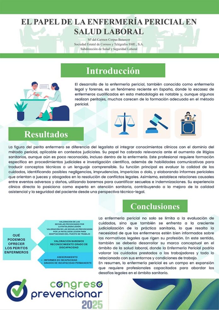 La figura del perito enfermero: un nuevo horizonte profesional en la enfermería técnico-legal