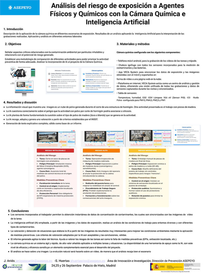 Análisis del riesgo de exposición a agentes químicos con la Cámara Química e Inteligencia Artificial