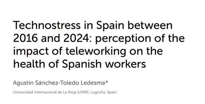 Tecnoestrés en España: percepción del impacto del teletrabajo en la salud de los trabajadores españoles