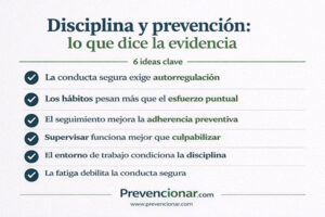 disciplina y prevención de riesgos laborales